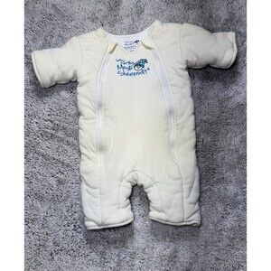 Baby Merlin's Magic Sleepsuit Pale Yellow LARGE 6-9 MONTHS 100% Cotton 18-21lbs